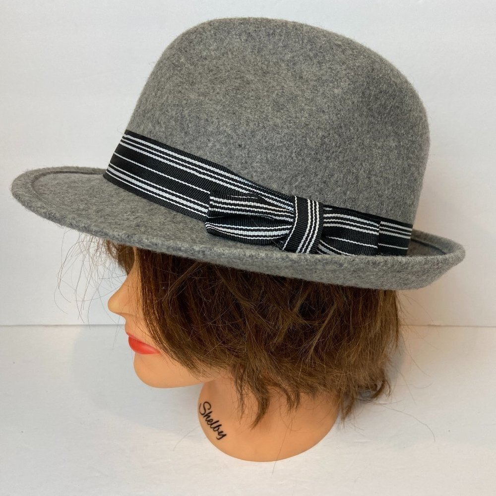 Goorin Fedora Hat 100% Wool Size L/XL Gray